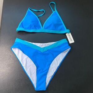 Blue Bikini Set Bathing Suit Swimsuit